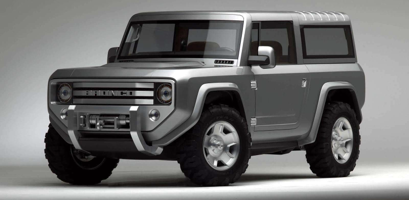 The famous 2004 “New Bronco” concept. No closer to being real over a decade later. (Image: Ford)